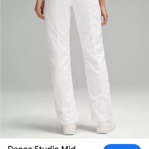 Dance Studio Lululemon Athletica White Track Pants - lined